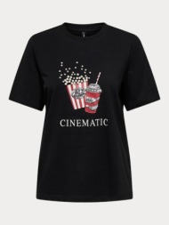 t-shirt only burst life s/s popcorn top box black only