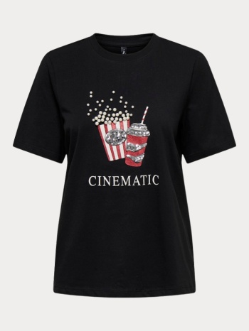 t-shirt only burst life s/s popcorn top box black only σε προσφορά