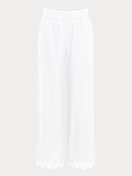 παντελονι only paula tulum emb pull-up pant wvn bright white only