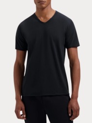 t-shirt dstrezzed ds_stewart slub jersey v-neck black dstrezzed