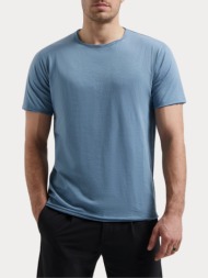 t-shirt dstrezzed mc.queen basic tee slub jersey provincial blue dstrezzed