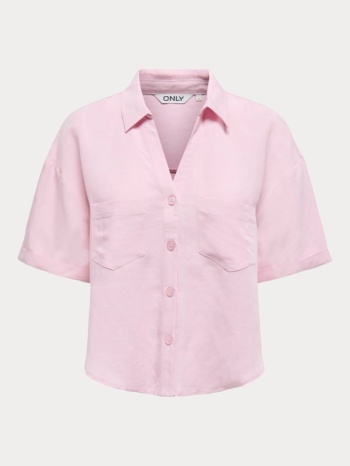 πουκαμισο only windy life s/s linen blend pnt roseate σε προσφορά