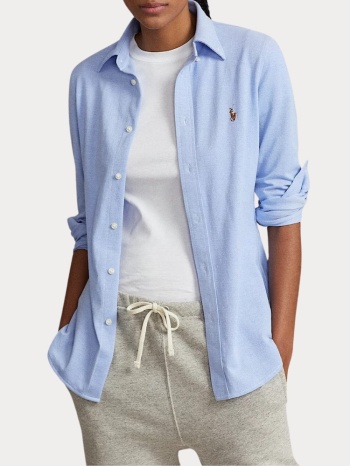 πουκαμισο polo ralph lauren heidi skinny l/s blue polo σε προσφορά