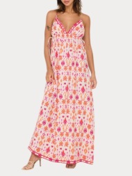 φορεμα only elanor v-neck strap maxi wvn solitary star/sangria only