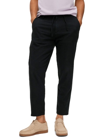 παντελονι selected slh172 slimtape brody linen pant black σε προσφορά