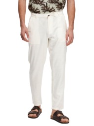 παντελονι selected slh172 slimtape brody linen pant cloud dancer selected