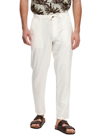 παντελονι selected slh172 slimtape brody linen pant cloud σε προσφορά