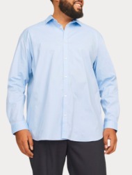 πουκαμισο jack & jones jjprparma shirt ls loose fit plus cashmere blue (μεγαλα μεγεθη) jack&jones