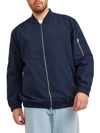 jacket jack & jones jjrush bomber pls navy blazer (μεγαλα σε προσφορά