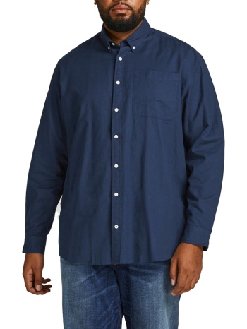 πουκαμισο jack & jones jjeoxford shirt l/s s21 pls navy σε προσφορά