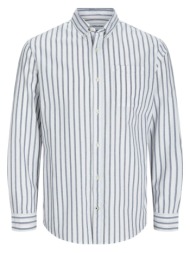πουκαμισο jack & jones jjeoxford l/s s21 pls ensign blue stripes (μεγαλα μεγεθη) jack&jones