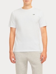 t-shirt jack & jones jrebrebel logo tee ss crew neck white jack&jones