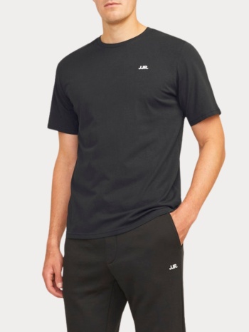 t-shirt jack & jones jrebrebel logo tee ss crew neck black σε προσφορά