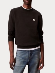 φουτερ calvin klein embro badge regular fit black calvin klein