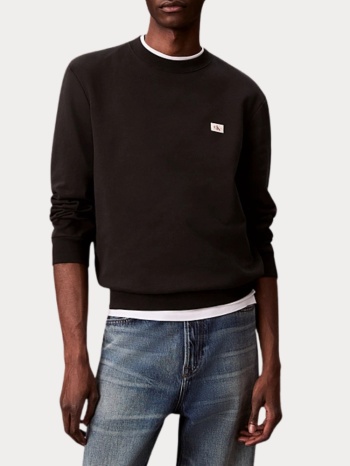 φουτερ calvin klein embro badge regular fit black calvin σε προσφορά