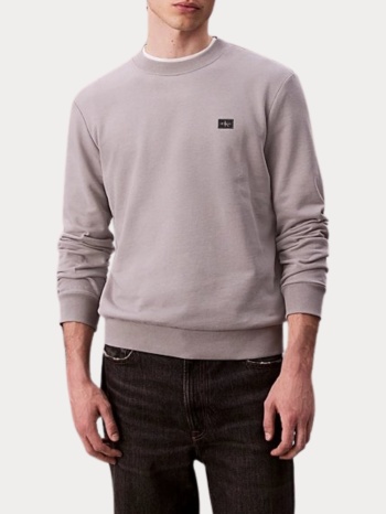 φουτερ calvin klein embro badge regular fit formal gray σε προσφορά