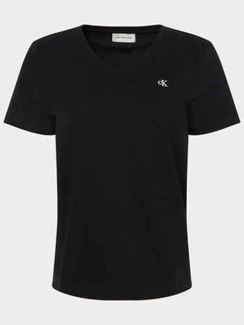 t-shirt calvin klein embro monogram v neck black calvin σε προσφορά
