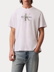 t-shirt calvin klein ss hero monologo tee brilliant white calvin klein