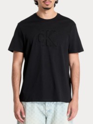 t-shirt calvin klein 20s deboss mono graphic black calvin klein