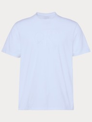t-shirt calvin klein 20s deboss mono graphic brilliant white calvin klein