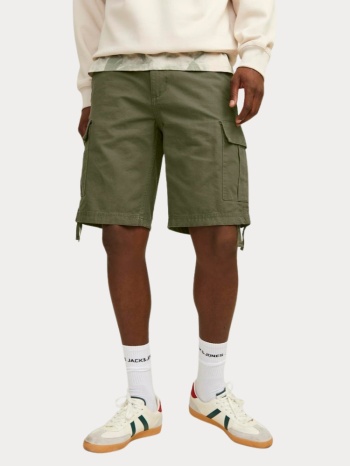 βερμουδα jack & jones jpstcole barkley cargo mid sn olive σε προσφορά