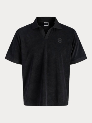 πολο jack & jones jcoathletico towel ss ss25 black σε προσφορά
