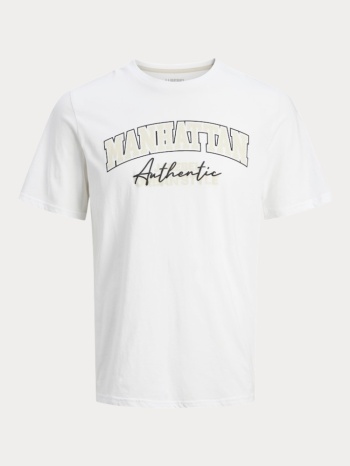 t-shirt jack & jones jrebnewyork tee ss crew neck sn white σε προσφορά