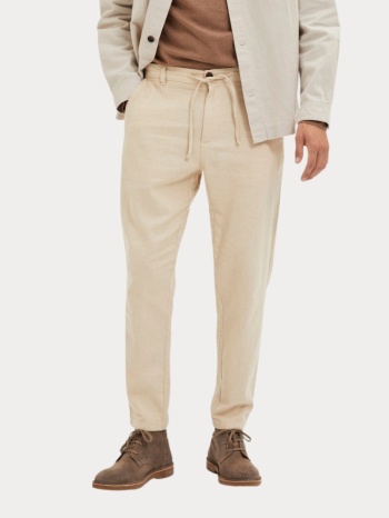 παντελονι selected slh172-slimtape brody linen pant incence σε προσφορά