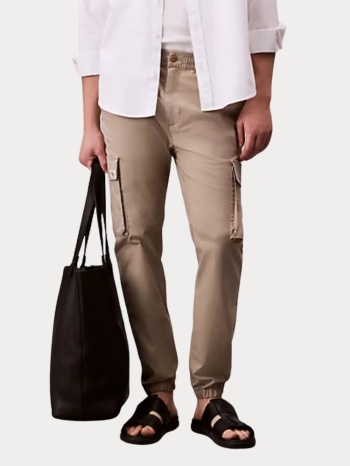 παντελονι calvin klein skinny cargo rps vintage khaki σε προσφορά