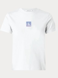 t-shirt calvin klein ss classic fit tee brilliant white calvin klein