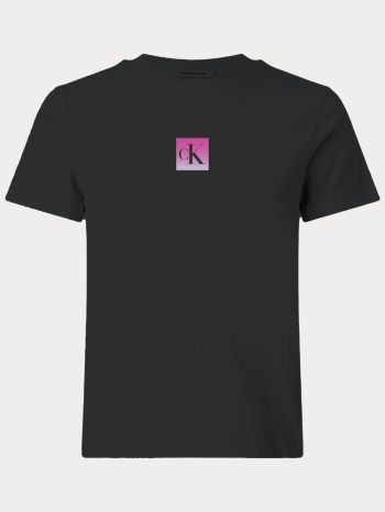t-shirt calvin klein ss classic fit tee black calvin klein σε προσφορά