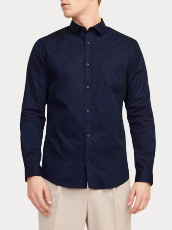 πουκαμισο jack & jones jprblacardiff l/s slim fit navy σε προσφορά