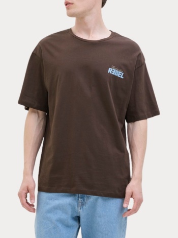 t-shirt jack & jones jrebjim tee ss crew neck sn bracken σε προσφορά