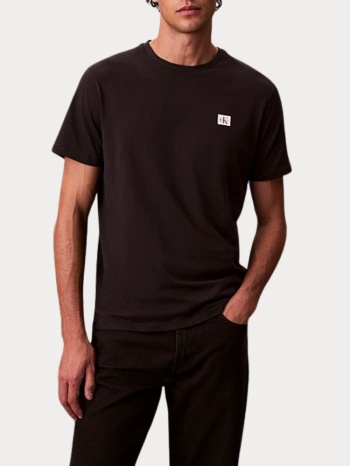 t-shirt calvin klein ss badge 30s jersey classic black σε προσφορά