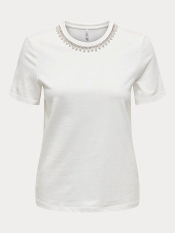 t-shirt only jolly life s/s reg pearl jrs cloud dancer only σε προσφορά