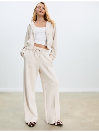 stradivarius ζακέτα με κουκούλα απαλή στην αφή πέτρα xs