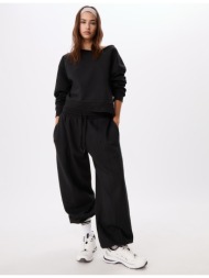 stradivarius φούτερ με στρογγυλή λαιμόκοψη μαύρο xs