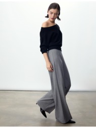 stradivarius αμπιγιέ χυτό παντελόνι ανθρακί 44