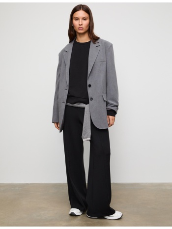 stradivarius βασική μπλούζα με απαλή υφή μαύρο s