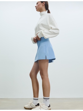 stradivarius κοντή φούστα-παντελόνι σιέλ l