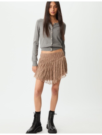 stradivarius μίνι φούστα δαντέλα xs