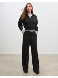 stradivarius φούτερ με απαλή υφή μαύρο s