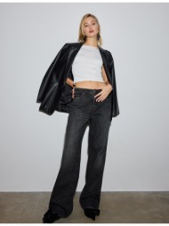 stradivarius μπλούζα με ανοιχτή πλάτη εκρού l