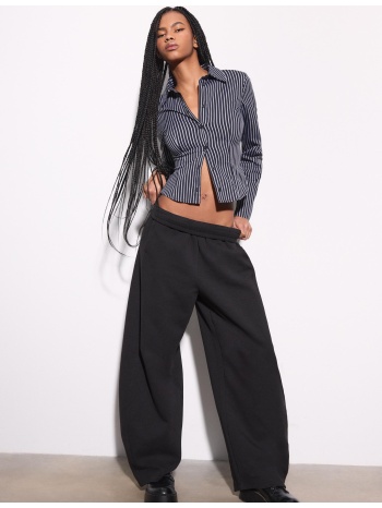 stradivarius εφαρμοστό πουκάμισο γκρι ανοιχτό l