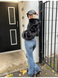 stradivarius τζιν bootcut εφαρμοστό χαμηλόμεσο γαλάζιο 36