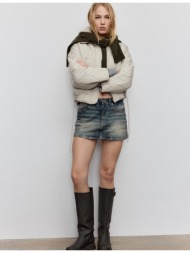 stradivarius καπιτονέ μπουφάν με κουκούλα του πάγου l