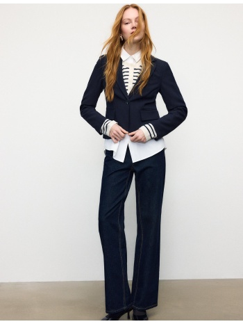 stradivarius κοντό σακάκι navy blue xs