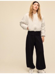 stradivarius καπιτονέ φουσκωτό μπουφάν εκρού l