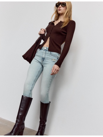 stradivarius d07 τζιν παντελόνι skinny regular waist