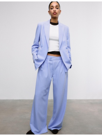 stradivarius εφαρμοστό σακάκι μπλε ρουαγιάλ m